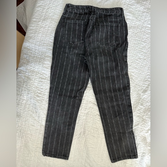 Pacsun Black Striped High Waist Mom Jeans - Picture 4 of 4